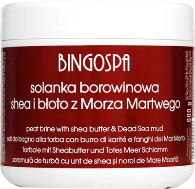 Zdjęcie produktu dla Solanka borowinowa z błotem z Morza Martwego i masłem Shea 600g