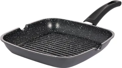 Produktbild von Grillpfanne mit Marmorbeschichtung 24cm Schwarz
