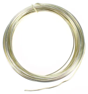 Produktbild von 12m Aluminiumdraht Ø 2mm Aludraht Basteldraht Dekodraht Schmuckdraht champagner