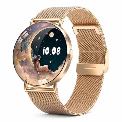 KM88 Smartwatch, 1,32" AMOLED, 24/7 Gesundheitsmonitor, 150+ Sportmodi, IP67, Bluetooth, Vollmetallgehäuse, Austauschbare Armbänder