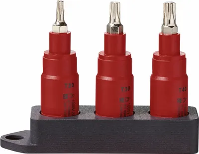 Produktbild von PARKSIDE® Bit Stecknusssatz/ Stecknusssatz/ Ratsche 3/8 Zoll (Bit Stecknusssatz / Torx 3tlg.)