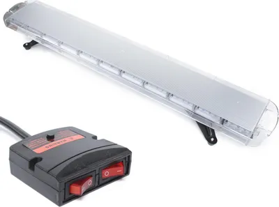 Produktbild von LED Warnbalken - Stroboskop Dachleuchte - 96 LEDs - 16 Modi - Universelle Montage - Gelb