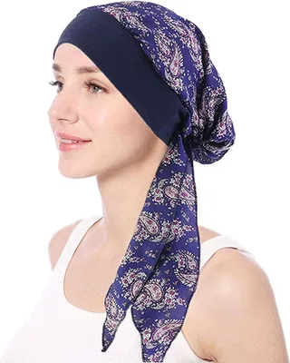 Obrázok produktu pre Pokrývky hlavy pre ženy / Turban pre ženy, čiapka, šál na hlavu, pokrývka pre plešatých, nočná čiapka