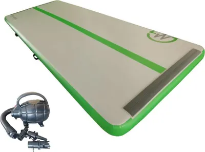 Image de Tapis gonflable Airtrack MASTER 400 x 150 x 20 cm - gris - vert