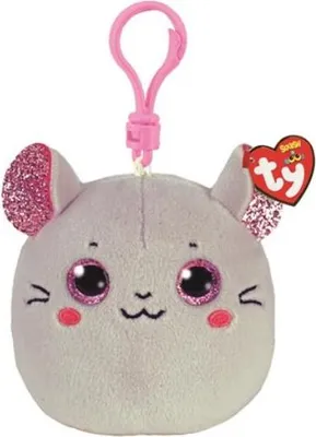 Zdjęcie produktu dla Uroczy brelok maskotka TY Squish-a-Boos KOTECZEK z catnipem - idealny towarzysz do zabawy i przytulania, 8,5 cm własności unikalne!