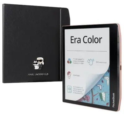 Produktbild von PocketBook Era Color, 17,8 cm (7"), E Ink Kaleido 3, 16 Millionen Farben, ACSM, CHM, DjVu, DOC, DOCX, EPUB, EPUB DRM, FB2, FB2.ZIP, HTM, HTML, MOBI, PDF, PDF DRM, TXT, AZW,..., M4A, M4B, OGG, MP3, JPEG, BMP, PNG, TIFF