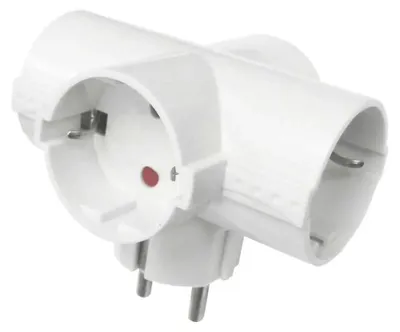 Obrázok produktu pre Onlex 4-cestný zásuvkový adaptér 10/ uzemnený Tom 4,8 mm 16a biely biely biely jedna veľkosť