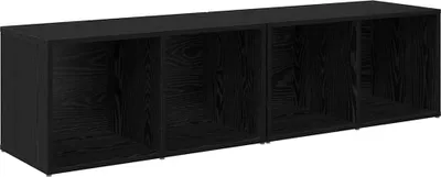 Immagine prodotto di Set mobile TV 2 pcs Rovere Nero 37 x 35 x 72 cm