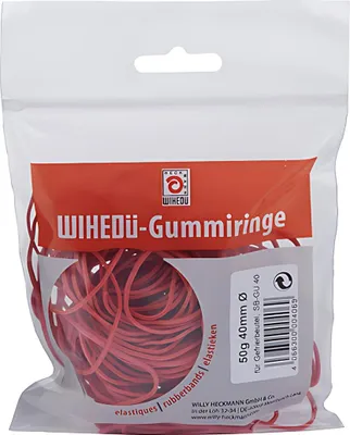 Produktbild von Gummiringe 200 Stück rot, 40mm Ø