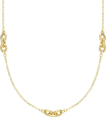 Produktbild von Wunderschöne 9 Karat (375) Gold Damen - Halskette - 46cm*5mm; TRS27667