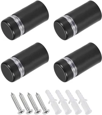 Obrázek produktu pro Nerezové distanční šrouby 12 x 23 mm, 4 ks, pro fotorámečky, sklo, akrylátové stojánky a podložky