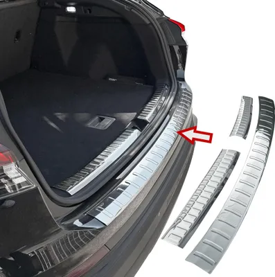Obrázek produktu pro Ochrana nárazníku z nerezové oceli uvnitř + zvenku chrom vhodná pro Audi Q4 e-tron Sportback BJ od 2024&gt