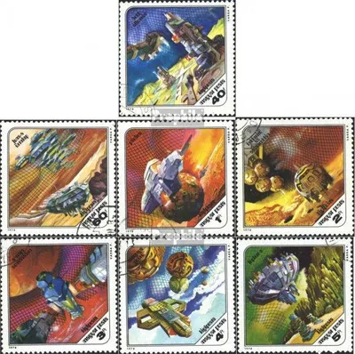 Produktbild von Briefmarken Ungarn 1978 Mi 3265A-3271A (kompl.Ausg.) gestempelt Weltraumforschung