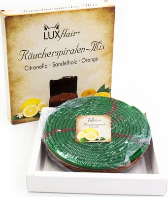 Produktbild von 3er Set Räucherspiralen (Citronella, Sandelholz, Orange)