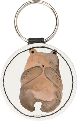 Produktbild von Mr. & Mrs. Panda Schlüsselanhänger Bär Verlust - Weiß - Geschenk, Teddy, mini, anhänger für schlüssel, schlüsselbund, Taschenanhänger