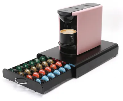 Productafbeelding van Omgoods - Capsulehouder voor 40 Koffiecapsules in Zwart Metaal
