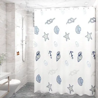 Obrázok produktu pre Sprchová záclona 200 x 200 cm, rýchloschnúca, vodotesná, odolná proti plesniam, 12 krúžkov