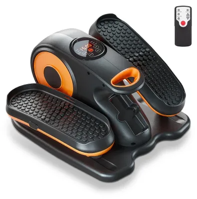 Imagen del producto de Bicicleta elíptica para usar debajo del escritorio - Mini stepper - Pedal ejercitador - Aparato de bicicleta - Entrenador de piernas