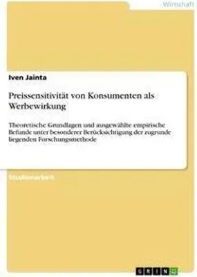 Produktbild von Preissensitivität von Konsumenten als Werbewirkung