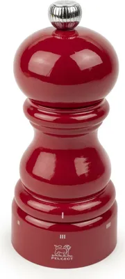 Zdjęcie produktu dla Peugeot Paris ręczny młynek do soli czerwony 12 cm