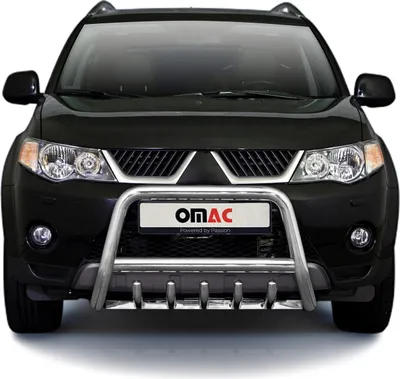 Image de Pare-Buffle Avant Pour Mitsubishi Outlander 2007-2010 en Acier Inoxy