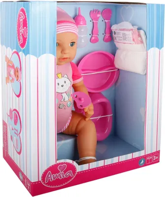 Produktbild von AM Babywelpe „Mia“ mit Zubehör, 42cm