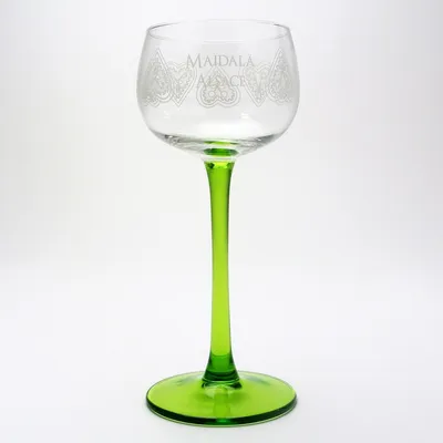 Image de 6 Verres à Vin d'Alsace motif MAÏDALÄ coeurs