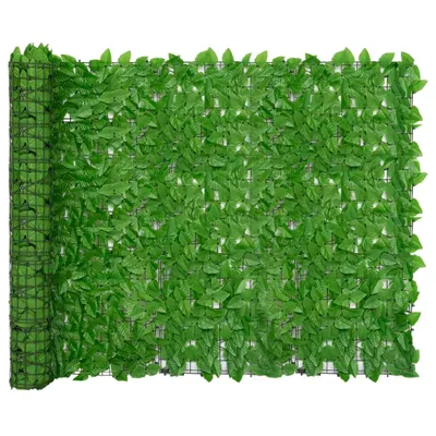 Image de vidaXL Pare-vue de balcon avec feuilles vertes 200x150 cm