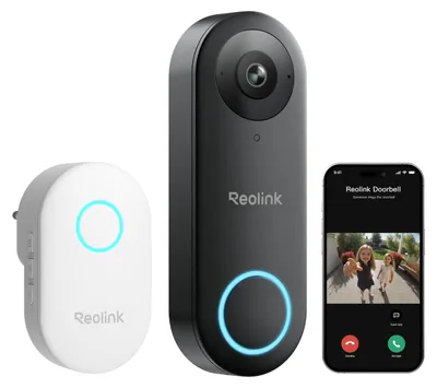 Image de Sonnette Reolink avec caméra extérieure 2K+, Wi-Fi 2,4/5 GHz, étanche