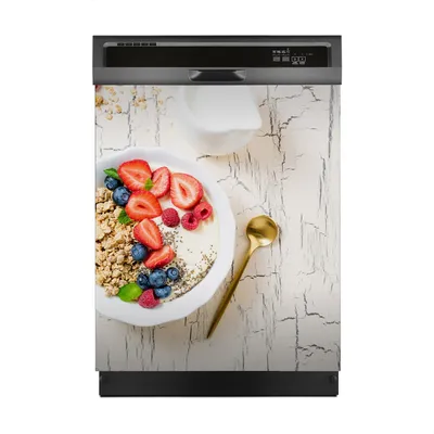 Produktbild von Magnete Dekorative 60x70 cm Küche Magnetmatte Spülmaschine - Müsli zum FrühErdbeeren