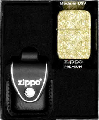 Produktbild von Feuerzeug-Set  ZIPPO  CANNABIS DESIGN Geschenk No3
