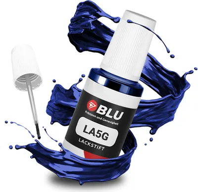 Produktbild von BLU Auto Lackstift Blau kompatibel für Volkswagen LA5G Perlblau | Auto Lack Reparatur Ausbesserungslack
