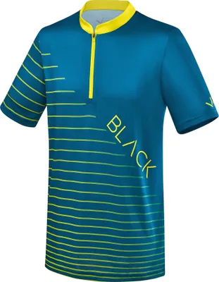 Produktbild von BLACK CREVICE - Herren Mountainbike T-Shirt | Fahrradtrikot | Farbe: Petrol/Gelb| Größe XL