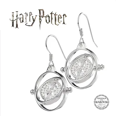 Produktbild von Harry Potter x Swarovksi Zeitumkehrer Ohrringe