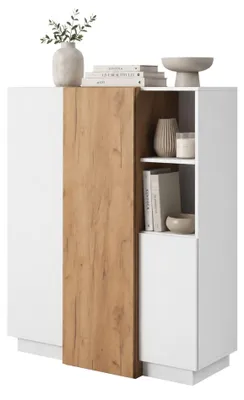 Produktbild von Gasima - Anrichte, 100x45x134h cm Weiß, 8 Regale