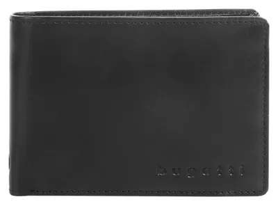 Zdjęcie produktu dla Bugatti cases 49326301, Portfelowy, Czarny, Skóra, Monochromatyczny, Zamknięcie klapy, 69 g
