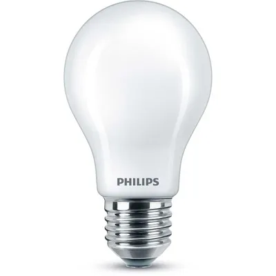 Produktbild von Philips Filament-Lampe, Milchglas, 15W A60 E27, 1,5 W, 15 W, E27, 150 lm, 15000 h, Warmweiß