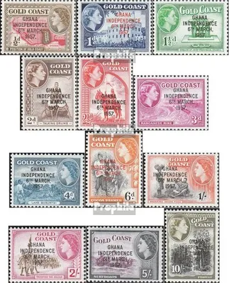 Produktbild von Briefmarken Ghana 1957 Mi 5-16 (kompl.Ausg.) postfrisch Unabhängigkeit