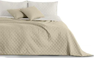 Zdjęcie produktu dla Uniqoos® Dwustronny pled dekoracyjny 170 x 210 cm – 100% poliester, łatwy w pielęgnacji, można prać w pralce w temperaturze 30°C