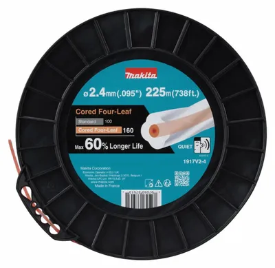 Produktbild von Makita Mähfaden Cored Four-Leaf 2,4mm x 225m - 1917V2-4