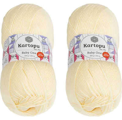 Obrázek produktu pro SET 2ks - Příze BABY ONE - 100 g, 250 m - Žlutá