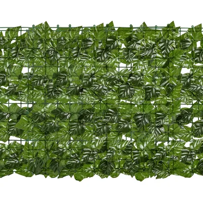 Produktbild von Jiubiaz Sichtschutzhecke Windschutz 1*3M Efeu Sichtschutz Balkonverkleidung Blätterzaun,Erdnussblatt