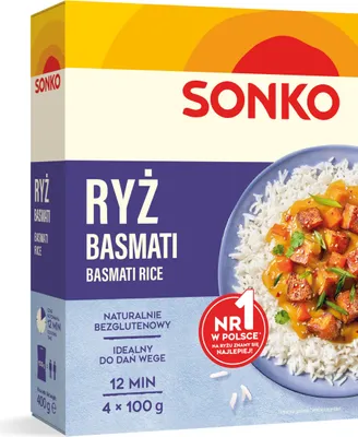 Obrázek produktu pro Sonko Rýže Basmati 4 x 100 g
