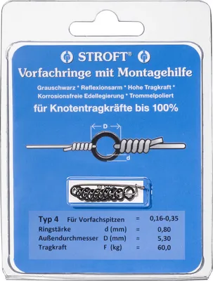 Produktbild von Stroft Vorfachringe Typ 4 mit Montagehilfe 60kg