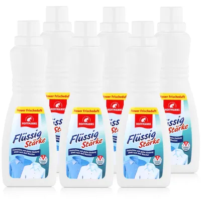 Produktbild von Hoffmanns Flüssig Stärke 500ml - Für glatte Kleidung (6er Pack)