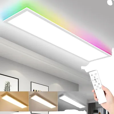 Image de Lampe à panneau LED, à intensité variable, avec effets de couleur RGB, 1 pièce, 30W
