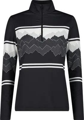 Image de Sweat CMP pour femme noir et blanc, taille 40