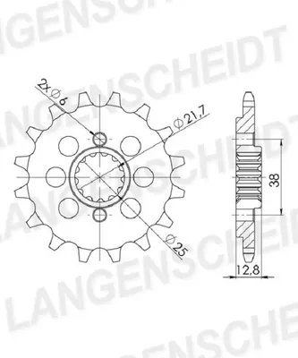 Image de Pignon Supersprox 520 - 14Z CST-511:14|à denture fine 21,6/25,0