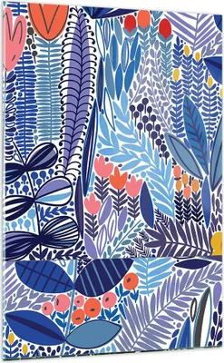 Produktbild von Bilder auf glas - Einteilig - Blumen Blätter Illustration Tropen - 70x100cm - Glasbilder - Wandbilder - Bilder - Wanddekoration aus Glas - Glas Bilder - Wandbild auf Glas - GPA70x100-2944