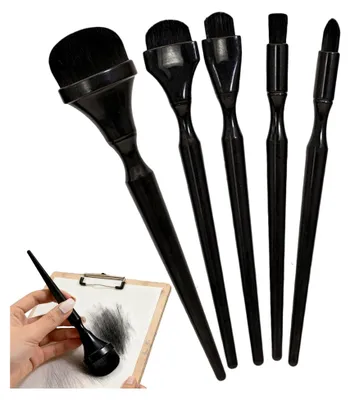Produktbild von Kohle-Mischpinsel – 5-teiliges Set für Zeichnen und Schattieren, ideal für Kunststudenten und Hobbyisten